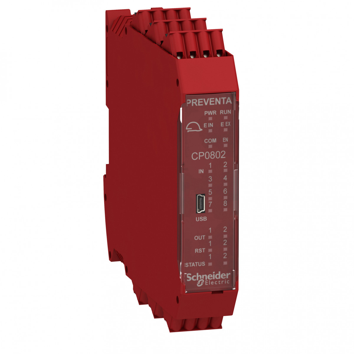 Schneider Electric Modicon MCM Controller With 8 inputs 2 outputs monitors expansion modules with SPR