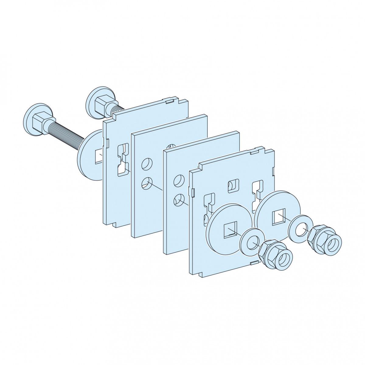 Schneider Electric PrismaSeT Linergy BS TSST HZ. RST 80/100MM