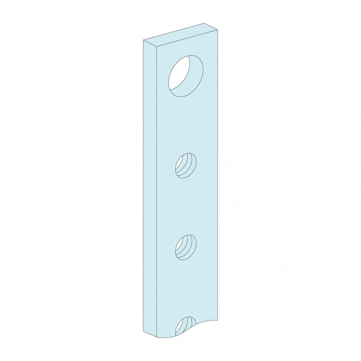 Schneider Electric PrismaSeT Linergy Getapte rails 630a L1400 (1ST=4)