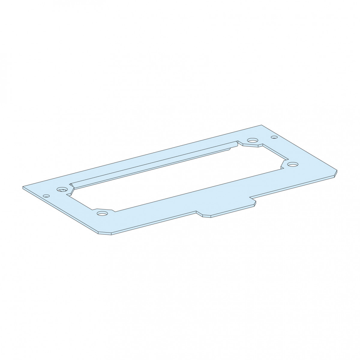 Schneider Electric PrismaSeT Prisma G uitg. metalen wartelplaat B300