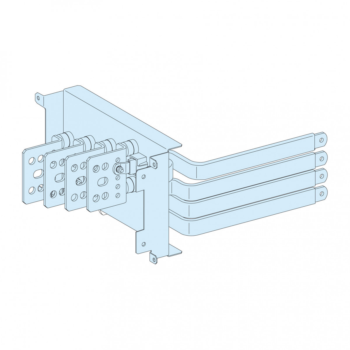 Schneider Electric PrismaSeT Verpl Asl NS250 vast/KR 4P