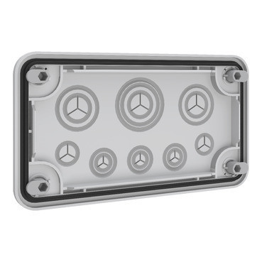 Schneider Electric PrismaSeT XL Prismaset XL, flens met 8 ingangen, vergrendelbaar van binnen