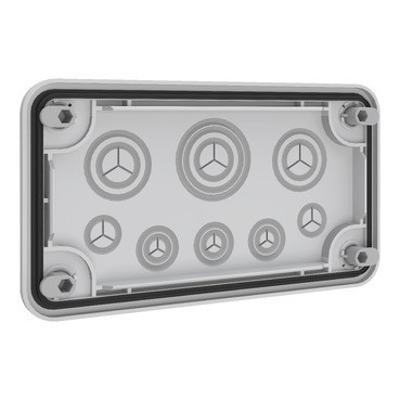 Schneider Electric PrismaSeT XL Prismaset XL, flens met 8 ingangen, vergrendelbaar van buiten