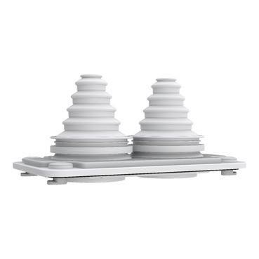 Schneider Electric PrismaSeT XL Prismaset XL, kabelinvoerplaat, 2 ingangen, 14MM tot 54MM, afsluitbaar