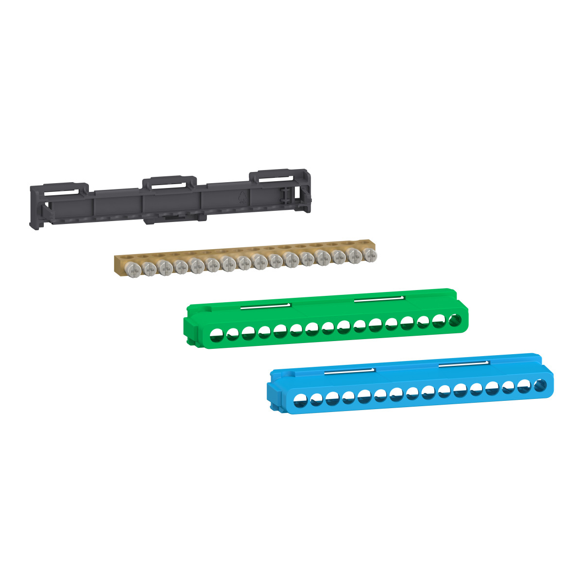 Schneider Electric PrismaSeT XS Linergy, klemmen-/verdeelblok, 16 uitgangen, 8x16 MM² + 8x10 MM², voor