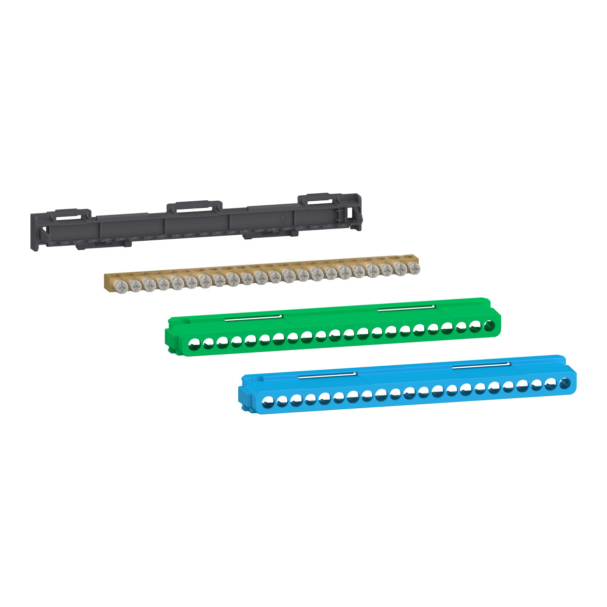 Schneider Electric PrismaSeT XS Linergy, klemmen-/verdeelblok, 22 uitgangen, 11x16 MM² + 11x10 MM², vo