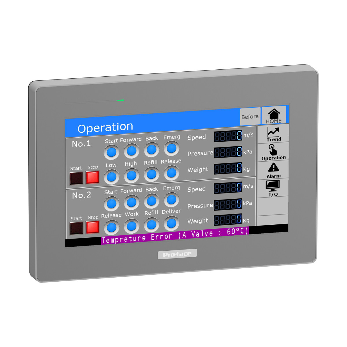 Schneider Electric Pro-face STM6000 Basic Touch panel modulaire terminal, STM6000, GP-proex, 7"W display,