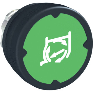 Schneider Electric pushbutton he green with marking rota