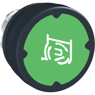 Schneider Electric pushbutton he green with marking