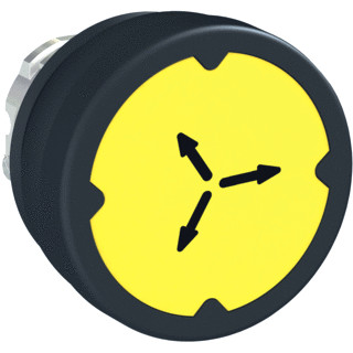 Schneider Electric pushbutton he yellow with marking rot