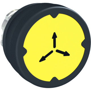 Schneider Electric pushbutton he yellow with marking