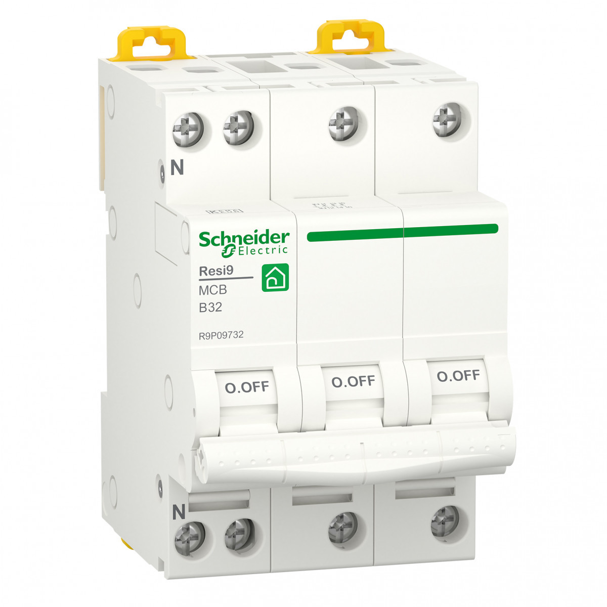 Schneider Electric Resi9 Protection Resi9 - installatieautomaat - 3P+N - 32a - B-karakteristiek - 6000a