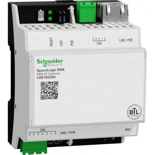Schneider Electric SpaceLogic KNX Spacelogic KNX BMS ip gateway bacnet-gecertificeerd