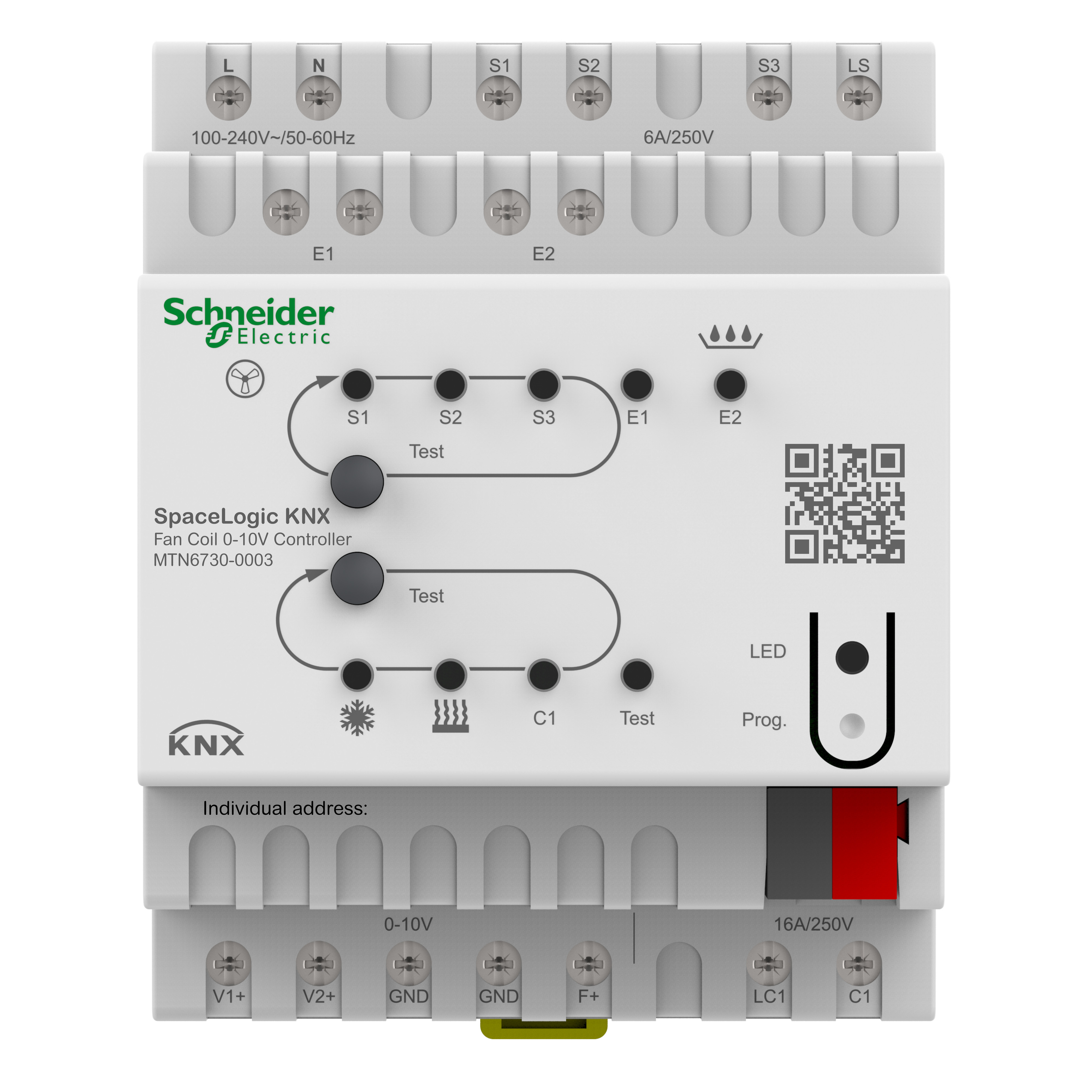 Schneider Electric SpaceLogic KNX Spacelogic KNX ventilatorspoel 0-10V controller