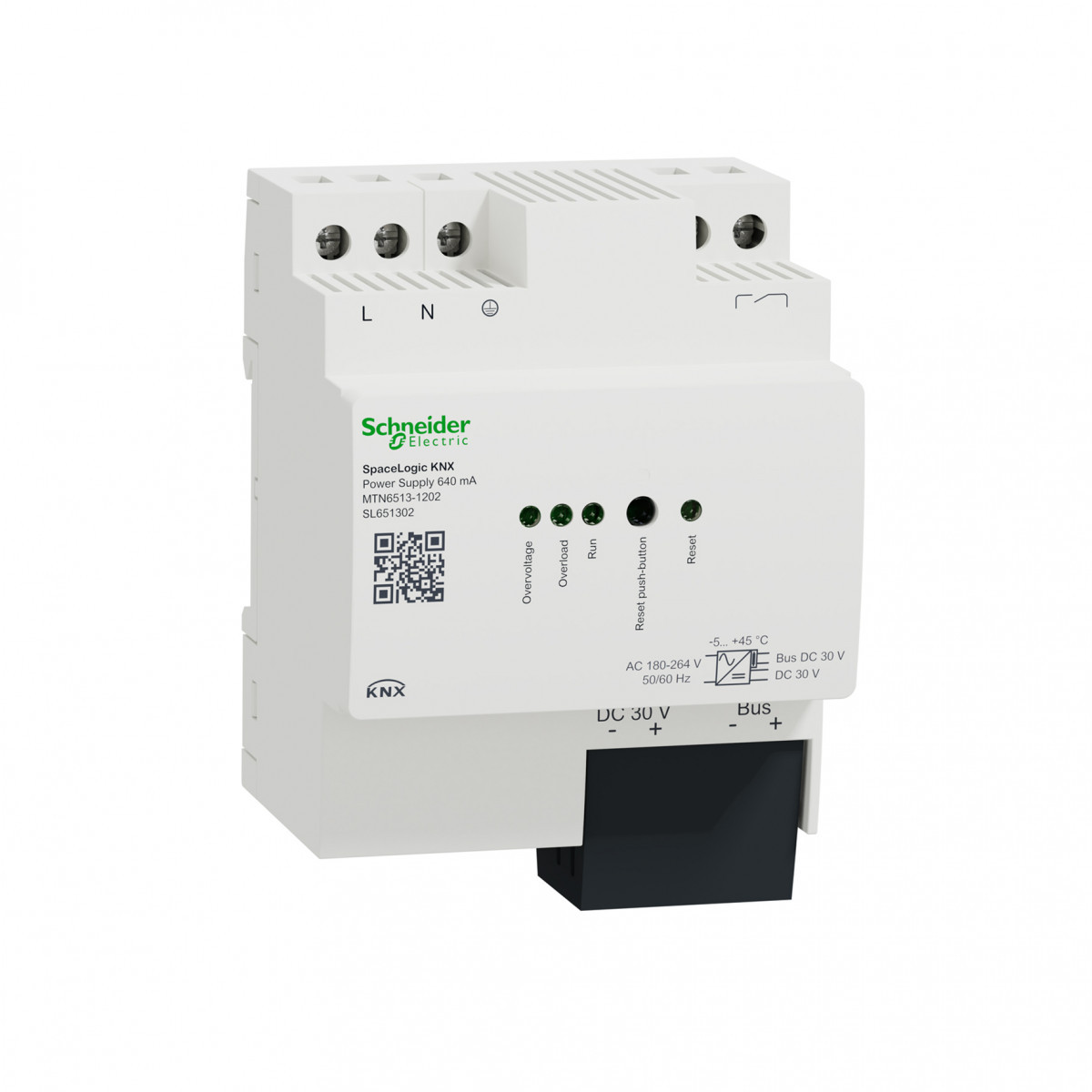 Schneider Electric SpaceLogic KNX Spacelogic KNX voeding reg-K 640 ma wit