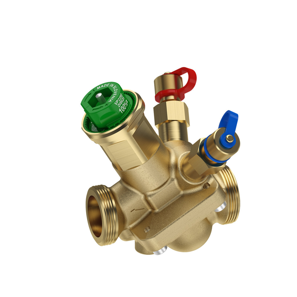 Schneider Electric SpaceLogic PIBCV Valves & Actuators VB: 15 MM (1/2 in), 2W, pi, G ext, 0.09 to 0.45 M3/H (0.40 to 1.98 GPM