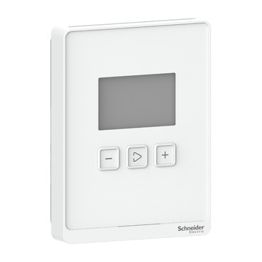 Schneider Electric SpaceLogic™ Duct and Plant Room Air Temperatuursensor, ruimte, LCD display, bacnet MSTP/modbus uitgangen,
