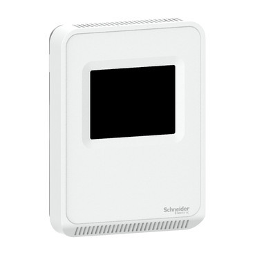 Schneider Electric SpaceLogic™ Living Space Analog & P Temperatuursensor, ruimte, kleuren touchscreen, bacnet MSTP/modbus-uit