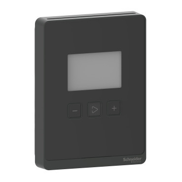 Schneider Electric SpaceLogic™ Living Space Analog & P Temperatuursensor, ruimte, LCD display, analoge uitgangen, optimum zwa