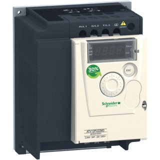 Schneider Electric atv12 2,2KW 240 driefase op basispl