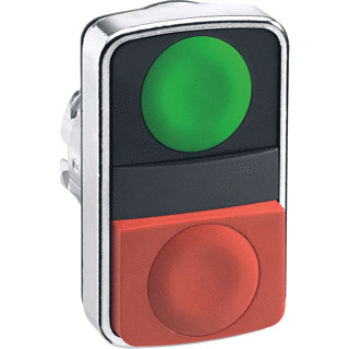 Schneider Electric kop dubbele toets metaal