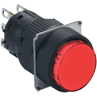 Schneider Electric drukknop rond rood no