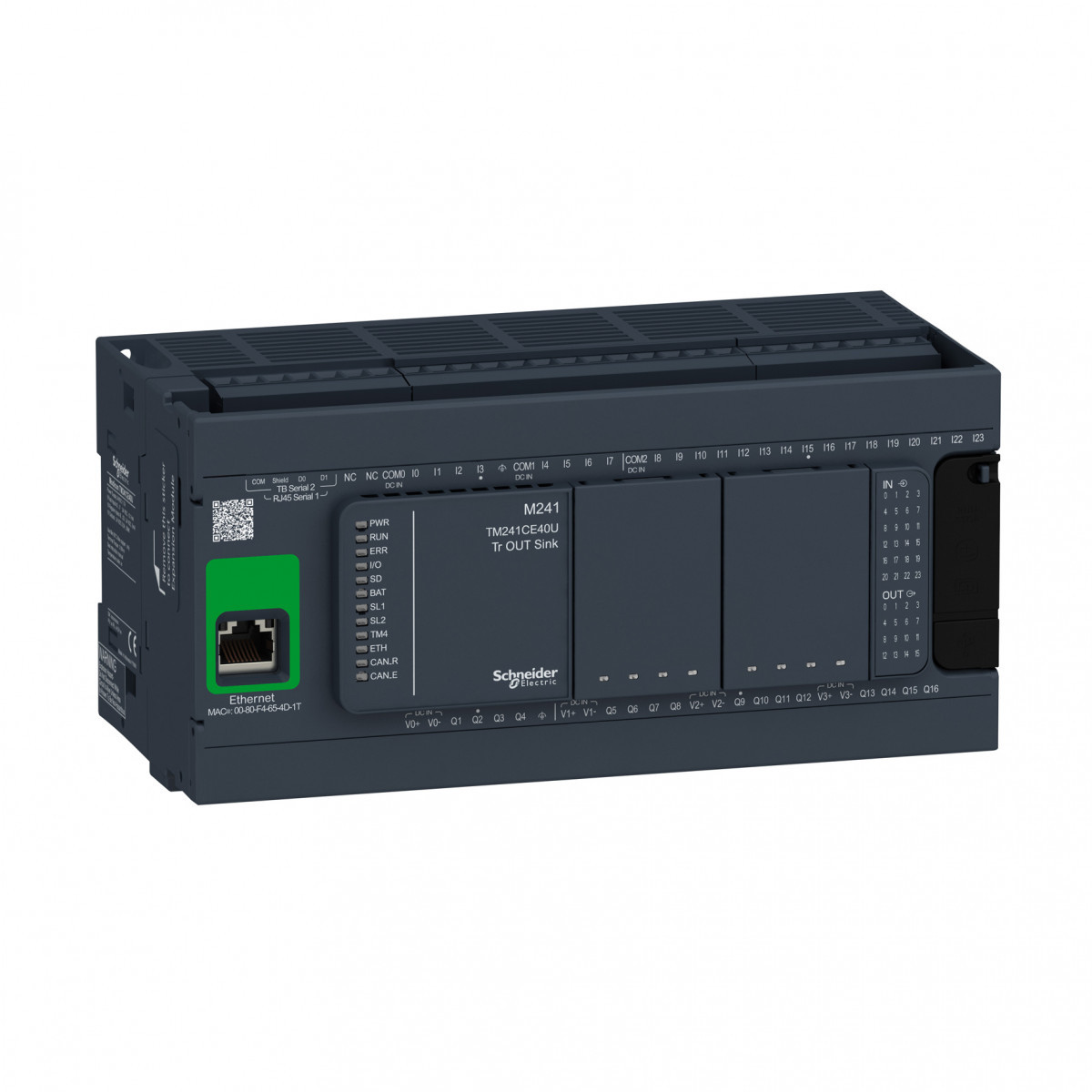 Schneider Electric CTRL M241-40io TR,sink ethernet