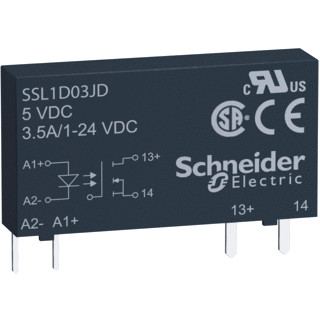 Schneider Electric 1 phase SSR 24VDC 3.5a 12VDC