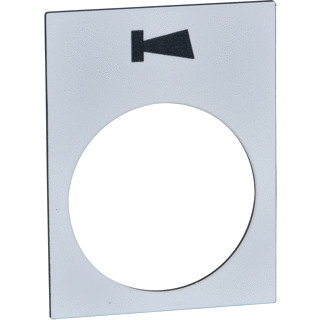 Schneider Electric etiket met symbool