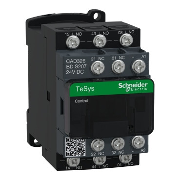 Schneider Electric TeSys Control Relays Tesys D - besturingsrelais - 3no + 2NC - 690V - 24V DC - standaardspoe
