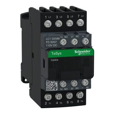 Schneider Electric TeSys Deca Advanced Tesys D - contactor - S207 - 4P (2no+2nc) - 25a - ac-1 - <440V - 110V