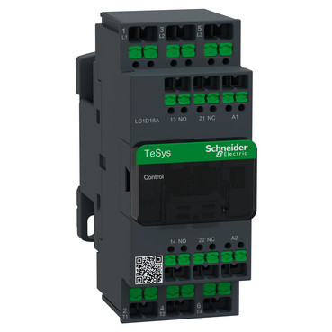 Schneider Electric TeSys Deca Advanced Contactor Tesys deca 18a 440V 3P ac3 spoel 24V ac snap-in