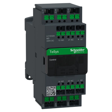 Schneider Electric TeSys Deca Advanced Contactor Tesys deca 32a 440V 3P ac3 spoel 220V DC snap-in