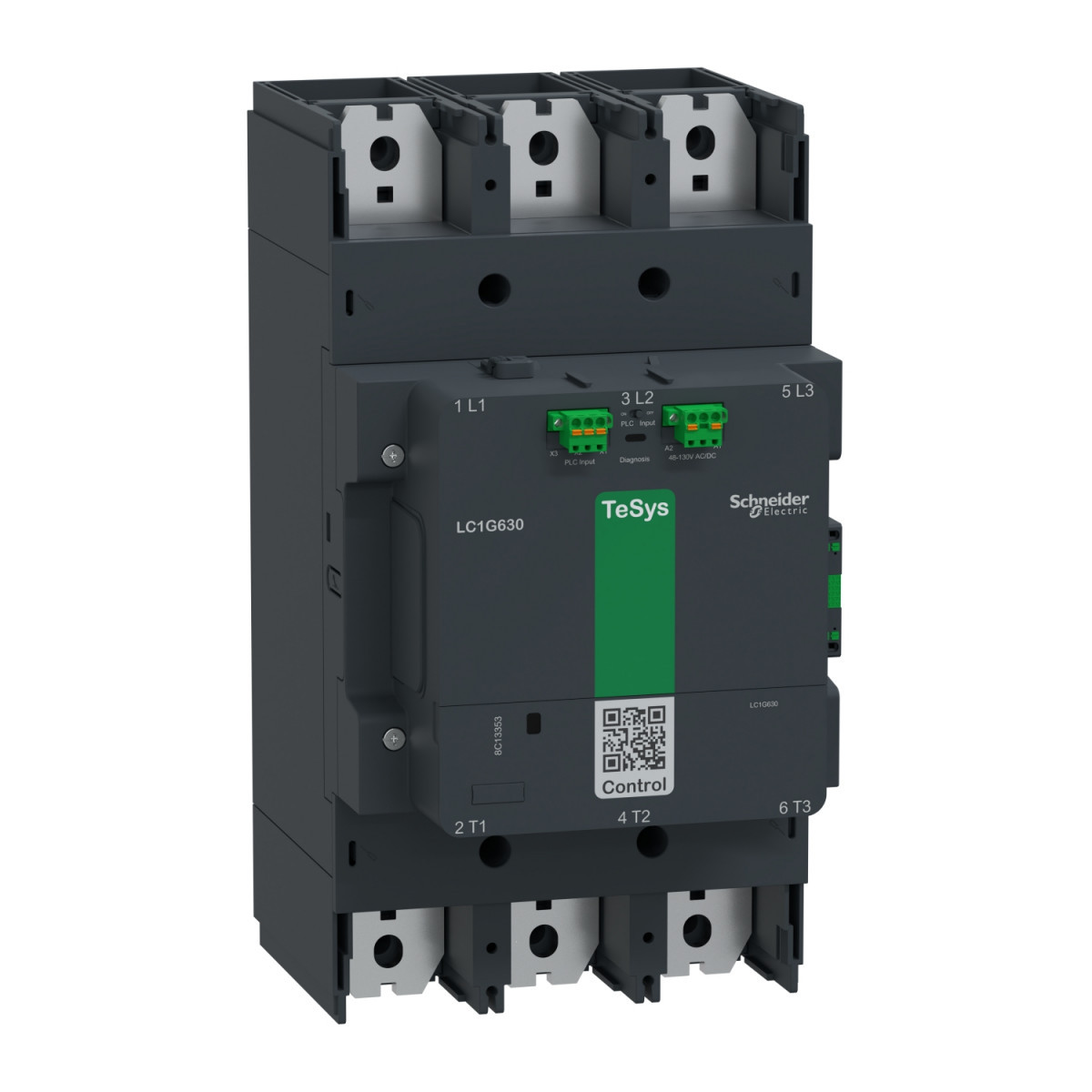 Schneider Electric TeSys Giga contactors "contactor Tesys giga advanced - 3p(3no) - 800a 440V ac3 - spoel 200-5