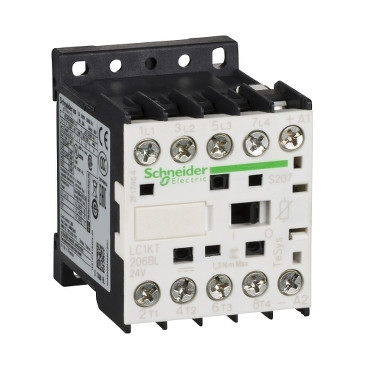 Schneider Electric TeSys K contactors Tesys K contactor - 4P (2 no + 2 NC) - ac-1 20 A - 24 V DC laag