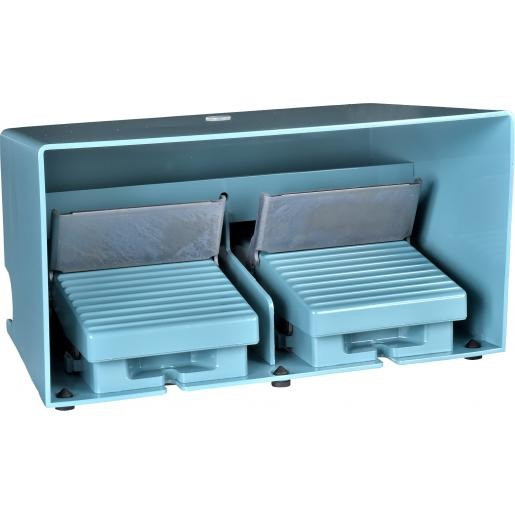 Schneider Electric dubbelle pedaalschakelaar blauw