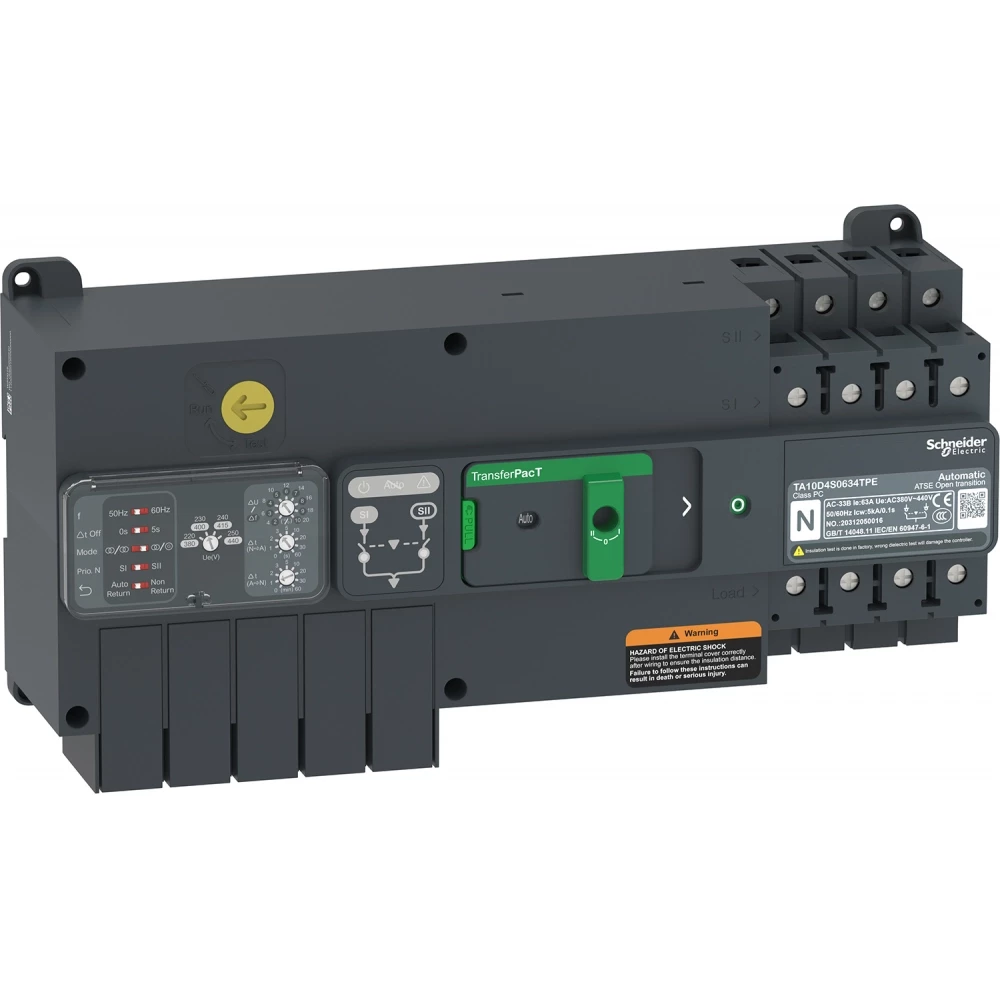 Schneider Electric transferpact auto 100a 4P draai 100a