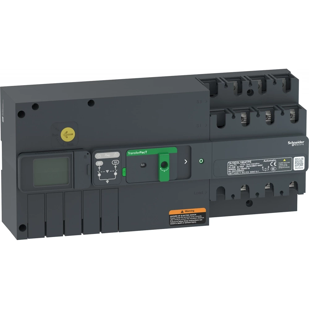 Schneider Electric transferpact auto act. 125a 3P LCD 160a Schneider Electric transferpact auto act. 125a 3P LCD 160a