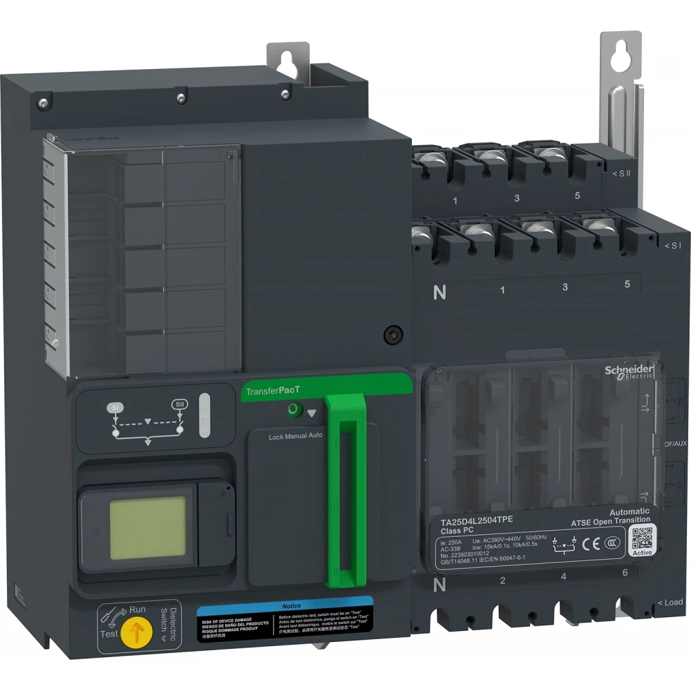 Schneider Electric transferpact auto act. 200a 4P LCD 400V