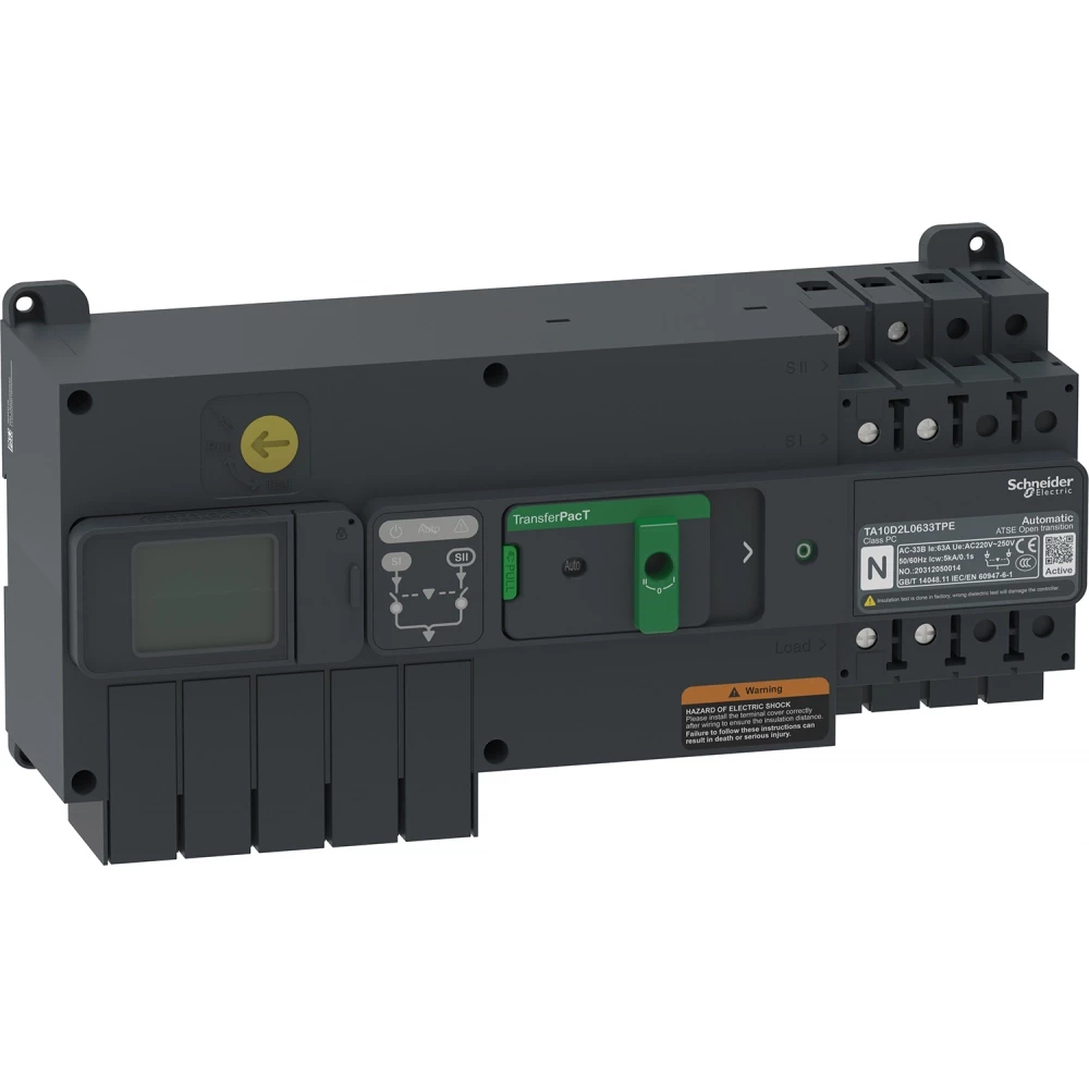Schneider Electric transferpact auto act. 40a 2P LCD 100a Schneider Electric transferpact auto act. 40a 2P LCD 100a