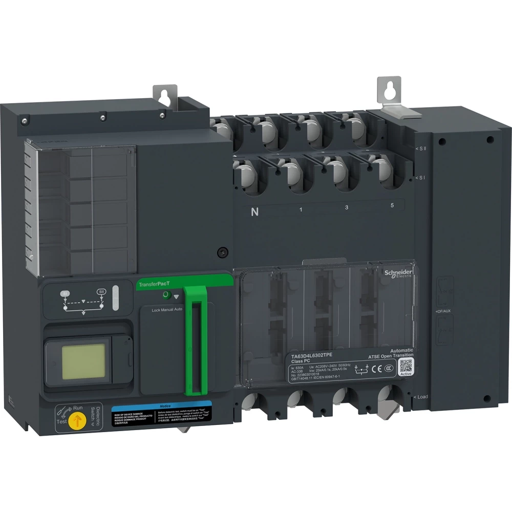 Schneider Electric transferpact auto act. 630a 4P LCD 230V