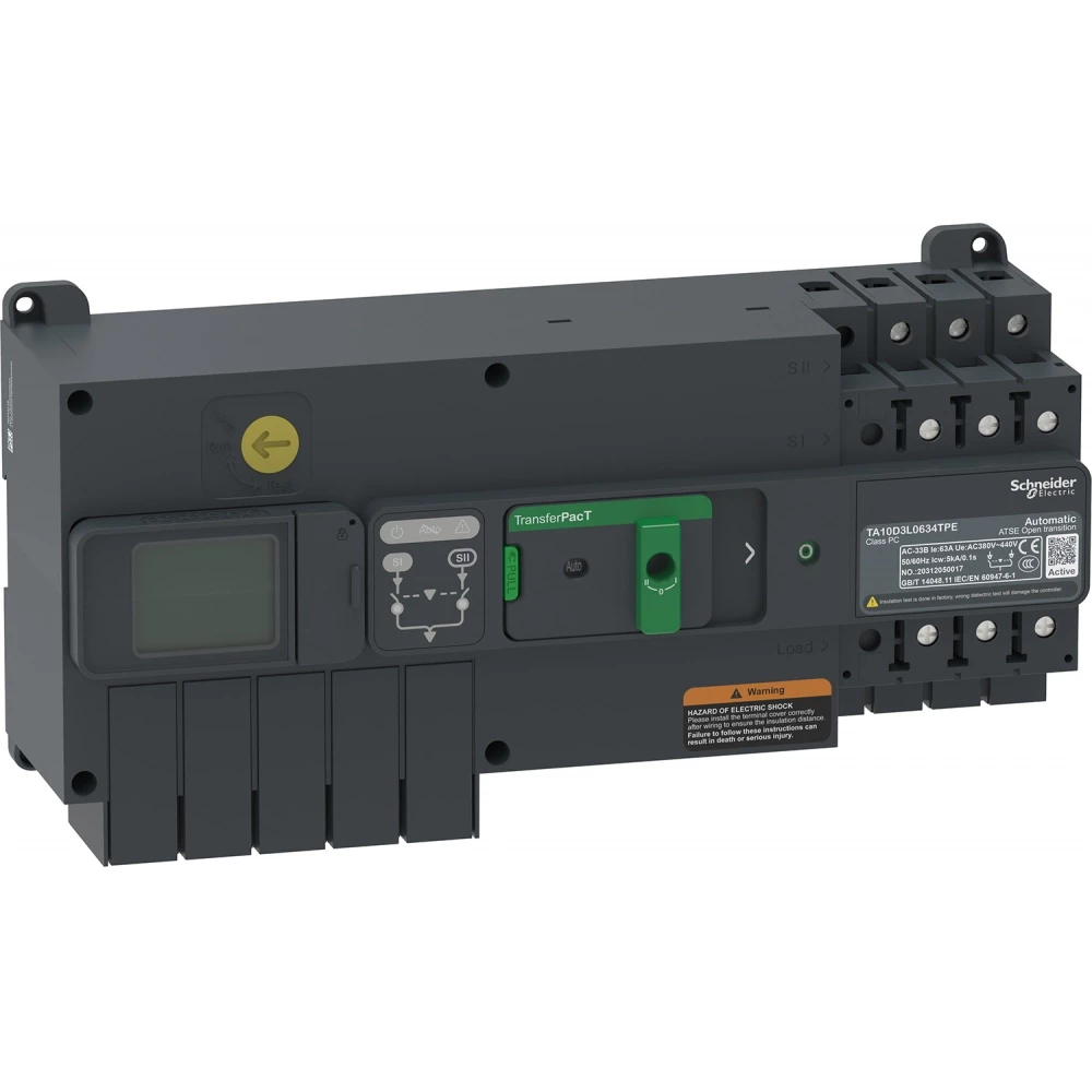 Schneider Electric transferpact auto act. 80a 3P LCD 100a
