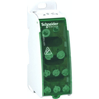 Schneider Electric verdeelblok 1P 125a 10 aansluitingen