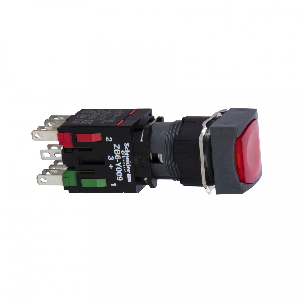 Schneider Electric verl.drukknop rood.1no+1nc