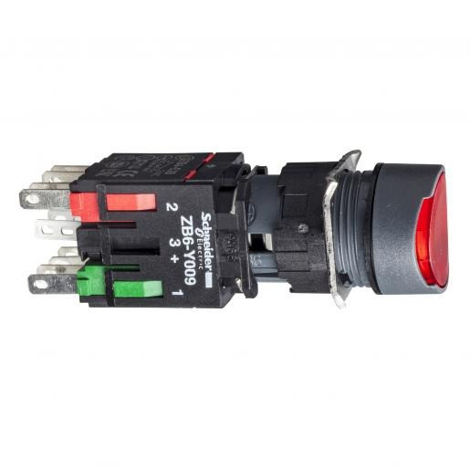 Schneider Electric verl.drukknop rood.1NC