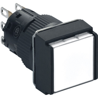 Schneider Electric verl.drukknop vierk wit no NC 24V