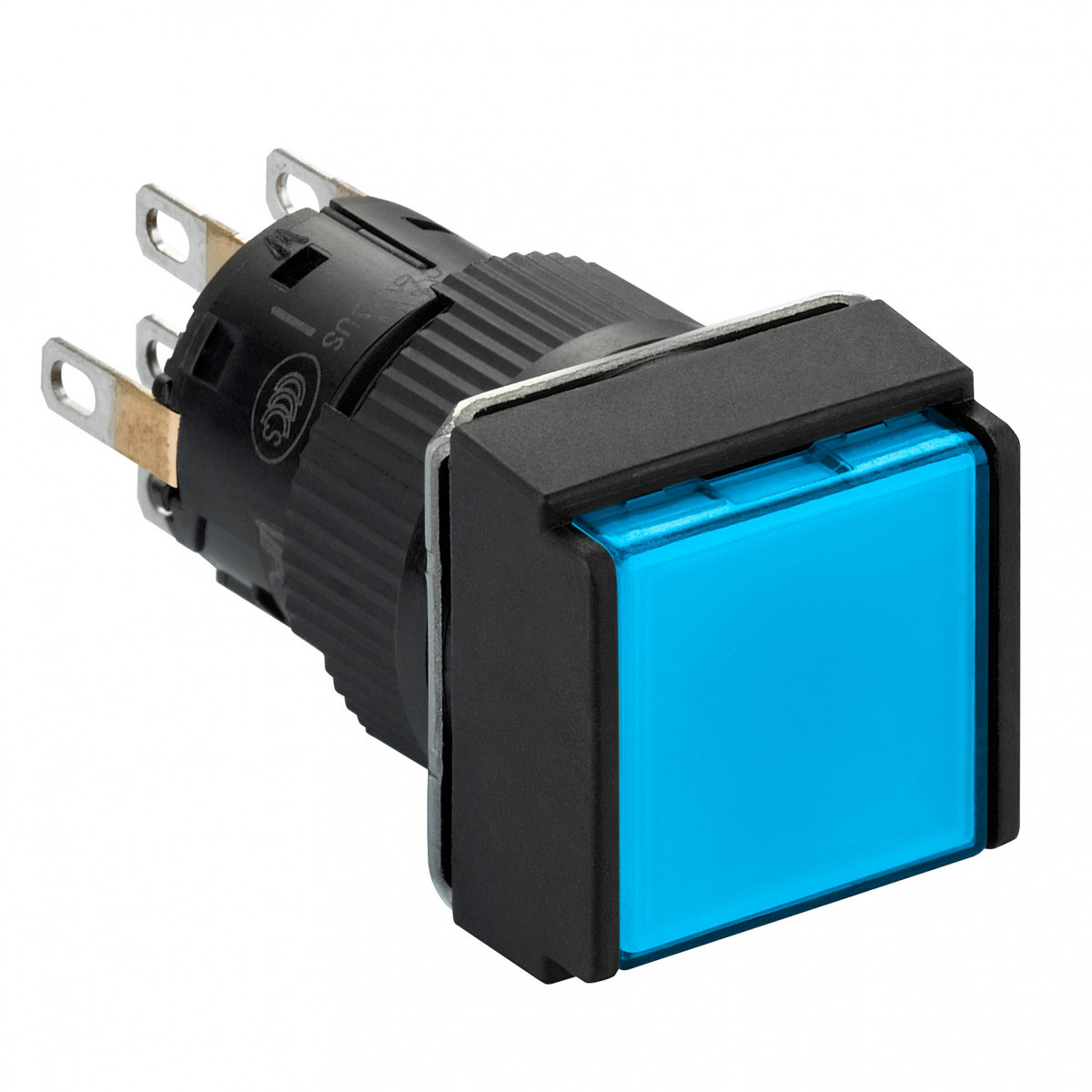 Schneider Electric verl.drukknop vierk blauw 2no NC 24V