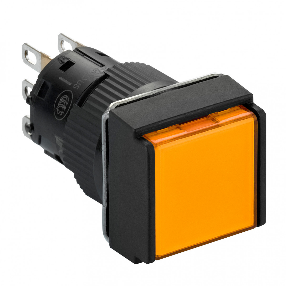 Schneider Electric verl.drukknop vierk oranje no NC 24V