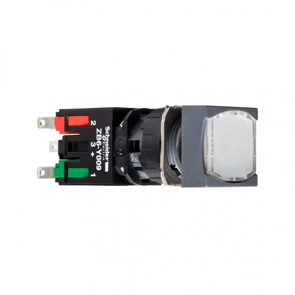 Schneider Electric verl.drukknop wit.1no