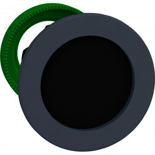 Schneider Electric verzonken drukknop kop zwart verdiept